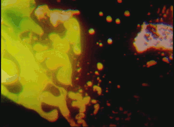 pulsing green